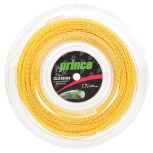 Corda Prince Synthetic Gut Duraflex 17 1.25mm Amarelo Rolo com 200 metros