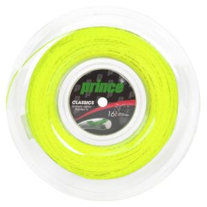 Corda Prince Synthetic Gut Duraflex 16l 1 30mm Rolo Com 200 Metros Limao