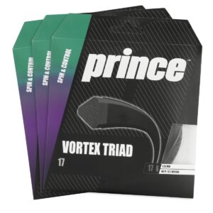 Corda Prince Vortex Triad 17 1.25mm Pack com 3 Unidades Preto